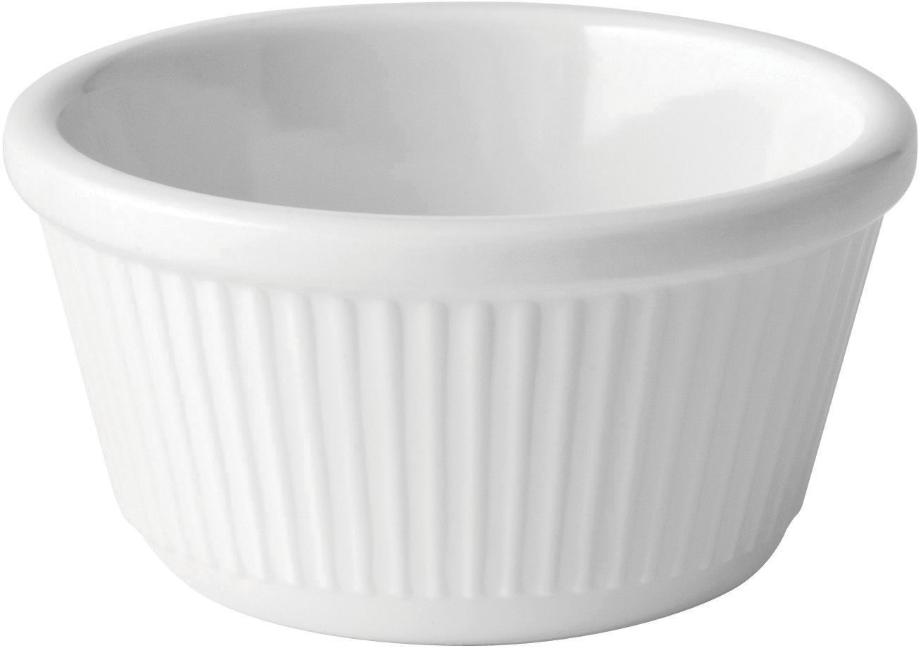 Fluted White Ramekin 4oz (12cl) - JMP212-000000-B01012 (Pack of 12)